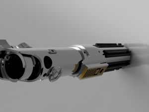 star wars ros sky-walker light saber Model Cetak 3D