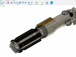 star wars ros sky-walker light saber Model Cetak 3D