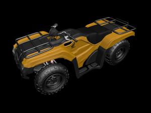honda fourtrax 4x4 3D मॉडल