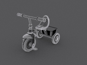 Kids tricycle Model 3D