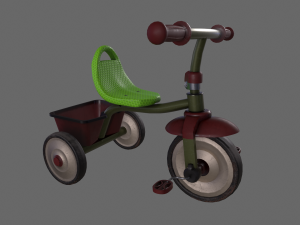Kids tricycle Model 3D