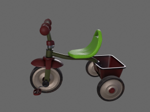 Kids tricycle Model 3D