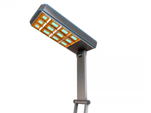 table lamp and battery torch 3D Model