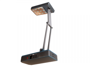 table lamp and battery torch 3D Model