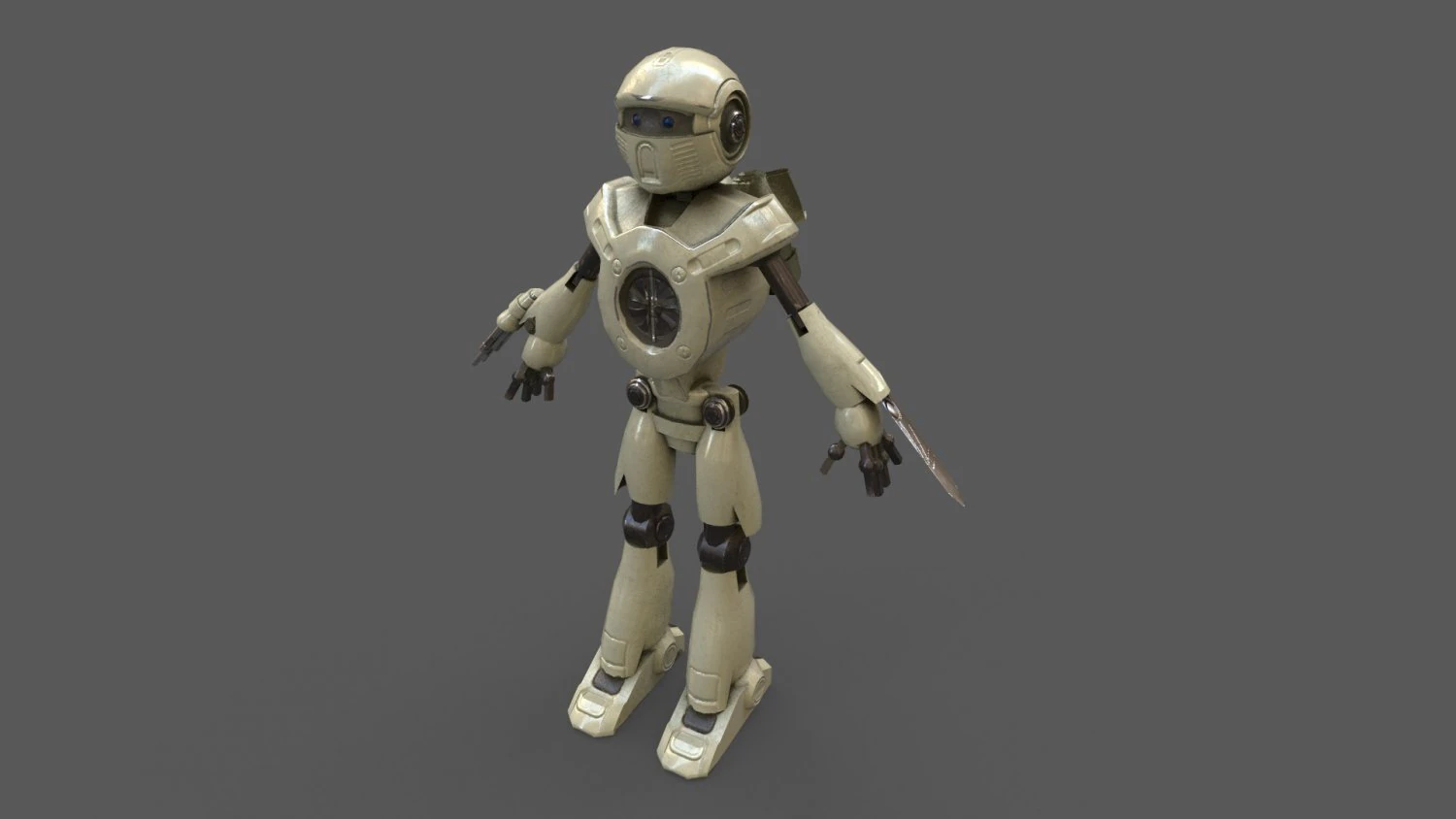 robot 3D Model .c4d .max .obj .3ds .fbx .stl .blend 