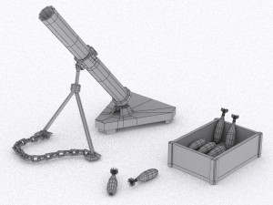 mortar 3D-Modell