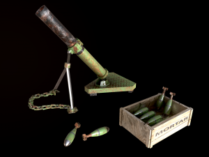 mortar 3Dモデル