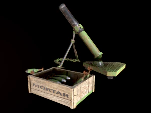 mortar 3D Model