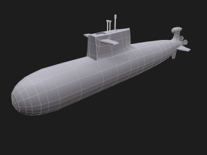 submarine Modello 3D