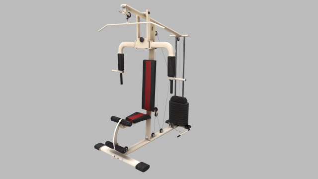 multi home gym machine Model 3D .c4d .max .obj .3ds .fbx .stl .blend 