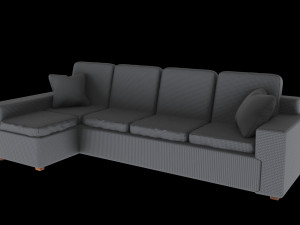 l-shaped sofa 3D Model