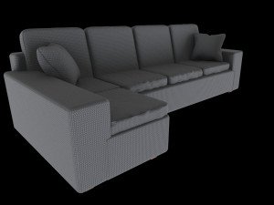 l-shaped sofa 3D Model