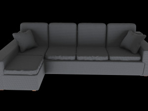 l-shaped sofa 3D Model