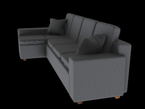 l-shaped sofa 3D Model