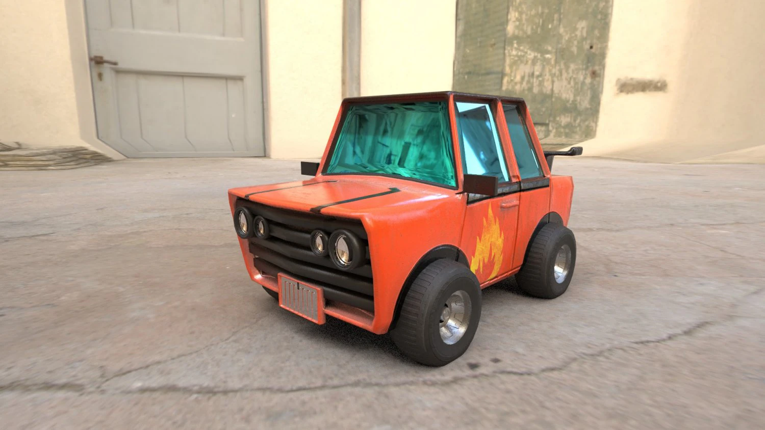 toy car lowpoly 3D Model .c4d .max .obj .3ds .fbx .stl .blend