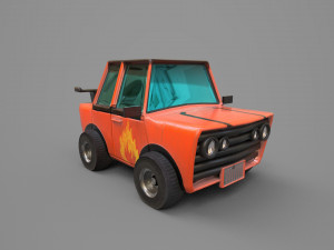 toy car lowpoly Model 3D