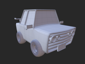 toy car lowpoly Model 3D