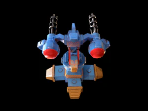 Gatling Turret 3D Model