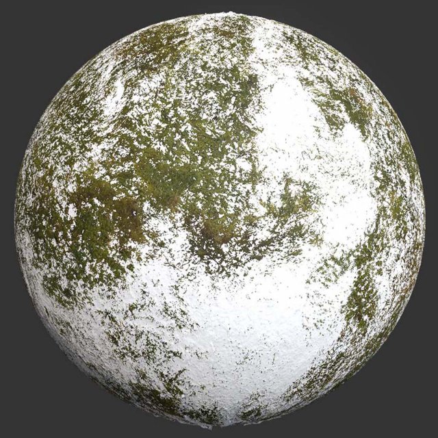 Fresh Snow Moss Pbr 4k Texture Texturas CG .c4d .max .obj .3ds .fbx .stl .blend 