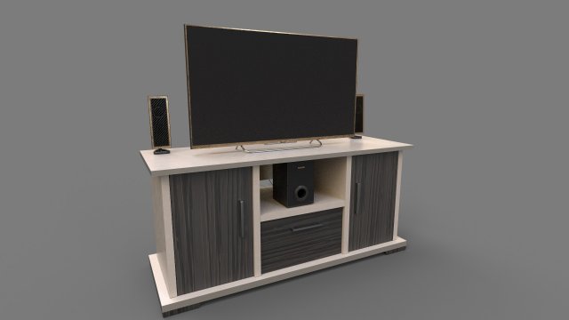 Multimedia Setup 3D Model .c4d .max .obj .3ds .fbx .stl .blend 