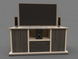 Multimedia Setup 3D Model