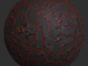 Lava Crack Clay Ground seamless pbr texture CG テクスチャ