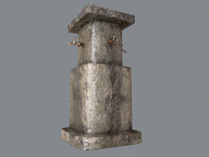 &Ccedil;oklu İ&ccedil;me Suyu Muslukları 3D Model