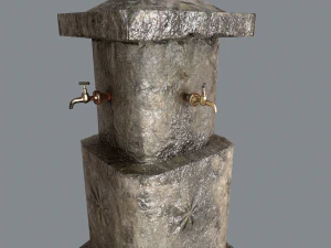 &Ccedil;oklu İ&ccedil;me Suyu Muslukları 3D Model
