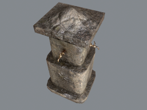 Multiple Drinking Water Taps 3D Model