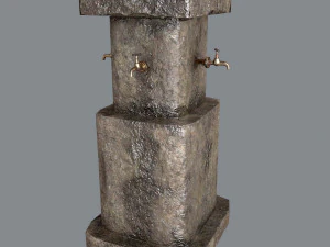 &Ccedil;oklu İ&ccedil;me Suyu Muslukları 3D Model