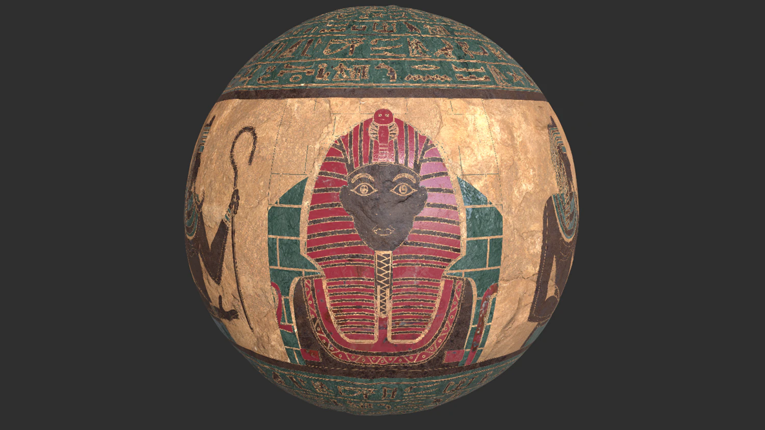 Ancient Egypt Wall Pbr 4k Texture CG Textures .c4d .max .obj .3ds .fbx .stl .blend 