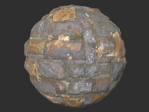 Damaged Slate Stone Wall 4k Pbr Texture CG Textures