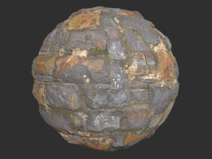 Damaged Slate Stone Wall 4k Pbr Texture CG Textures