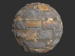 Damaged Slate Stone Wall 4k Pbr Texture CG Texturen