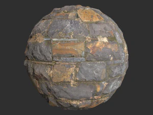Damaged Slate Stone Wall 4k Pbr Texture CG Textures