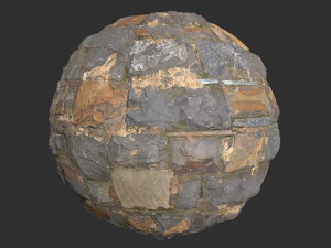 Damaged Slate Stone Wall 4k Pbr Texture CG Textures