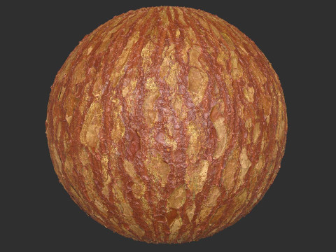 Colorful Tree Bark 4k Pbr Texture CG テクスチャ