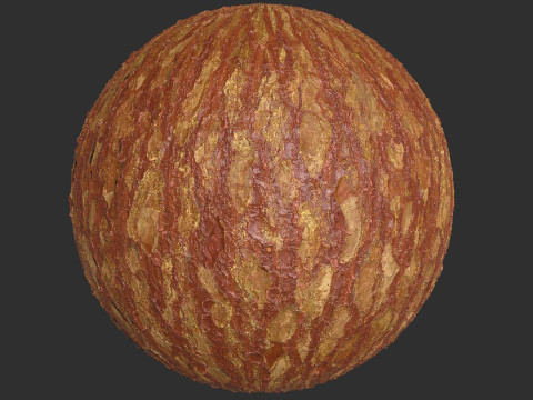 Colorful Tree Bark 4k Pbr Texture Texturas CG