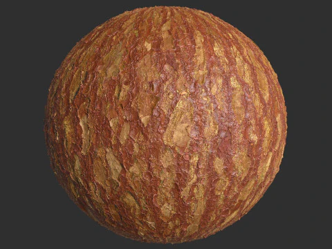 Colorful Tree Bark 4k Pbr Texture CG Textures