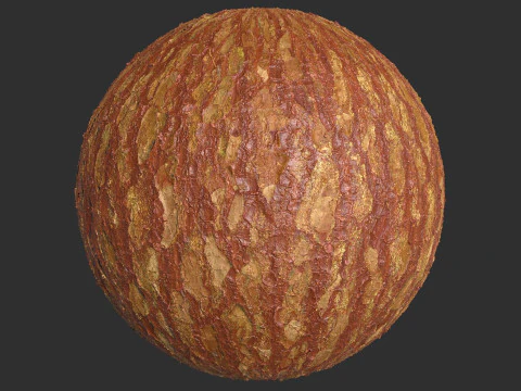 Colorful Tree Bark 4k Pbr Texture CG Textures