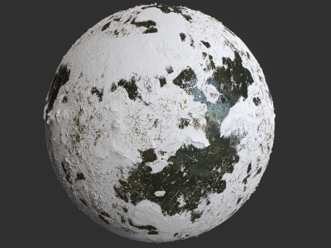 Snow Covered Swamp Forest Ground Pbr 4k Textures CG Texturen