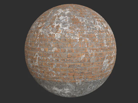 Damaged Brick Wall Pbr 4k Textures CG Textures