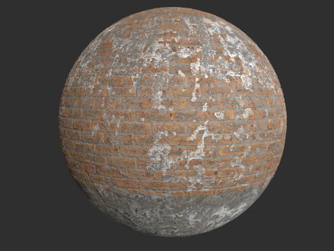 Damaged Brick Wall Pbr 4k Textures CG Textures