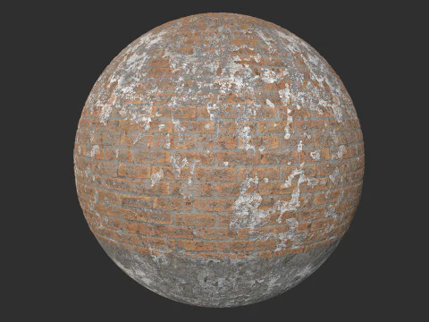 Damaged Brick Wall Pbr 4k Textures CG Textures
