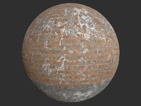 Damaged Brick Wall Pbr 4k Textures CG Texturen