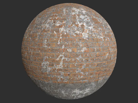 Damaged Brick Wall Pbr 4k Textures CG Textures