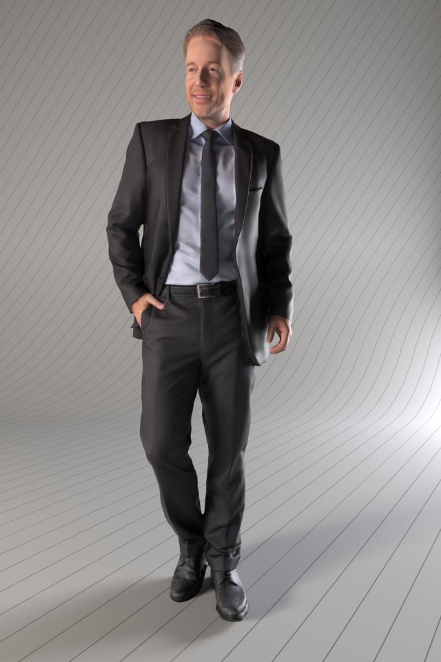 man in taksido suit 3D 模型 .c4d .max .obj .3ds .fbx .stl .blend 