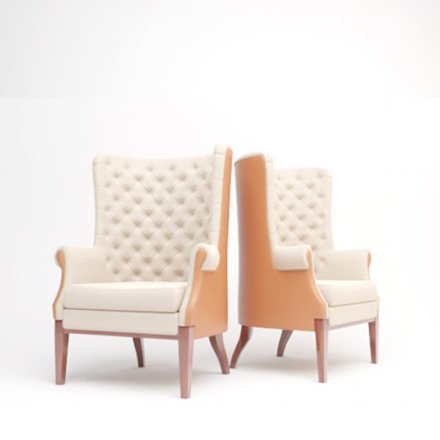 armchair 3D Модель .c4d .max .obj .3ds .fbx .stl .blend 