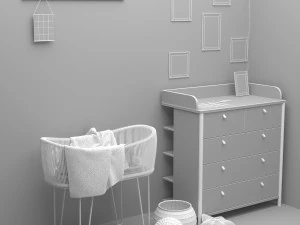 desk baby 3D Model