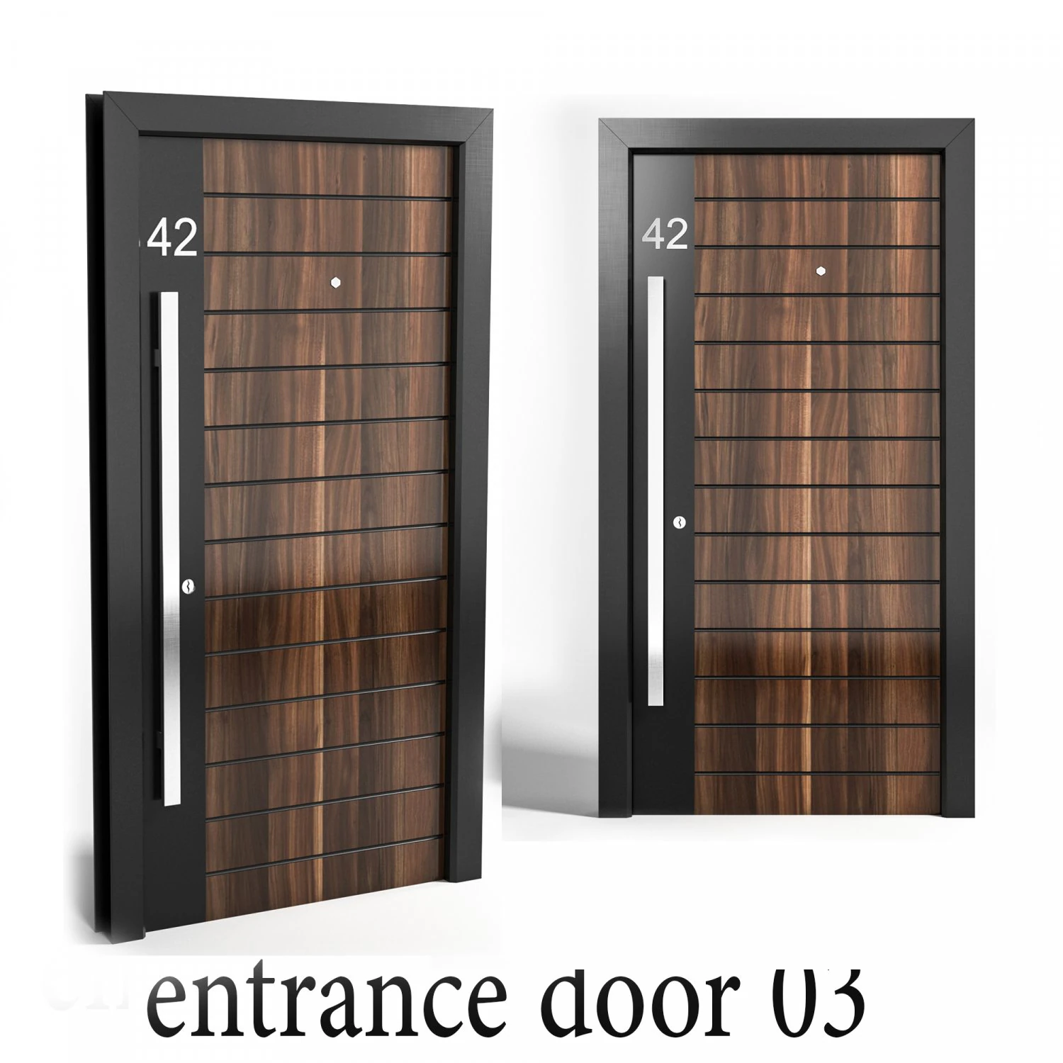 entrancedoor 3D Model .c4d .max .obj .3ds .fbx .stl .blend 